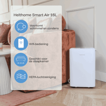 Helthome Smart Air 16L Luchtontvochtiger voordelen