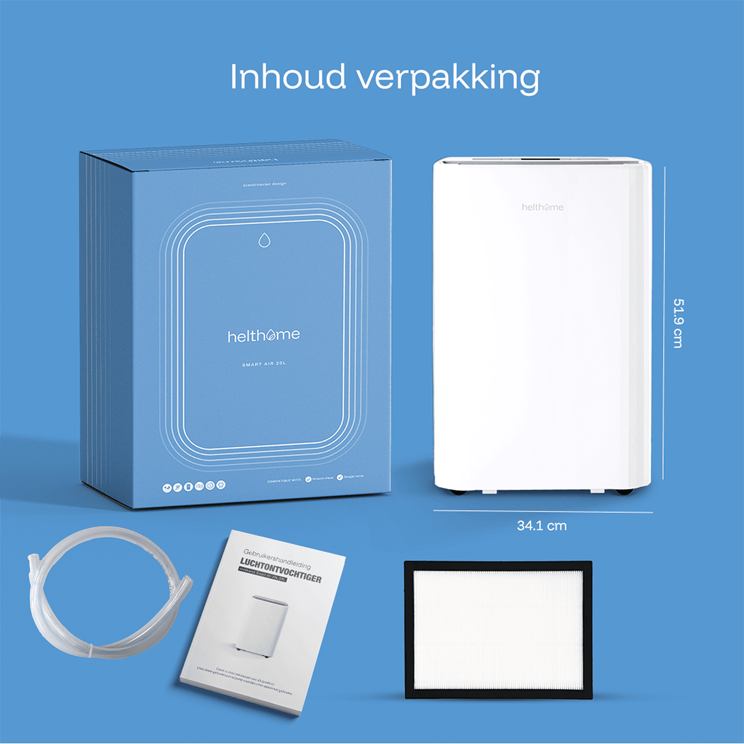 Helthome Smart Air 20L Wat zit er in de doos?