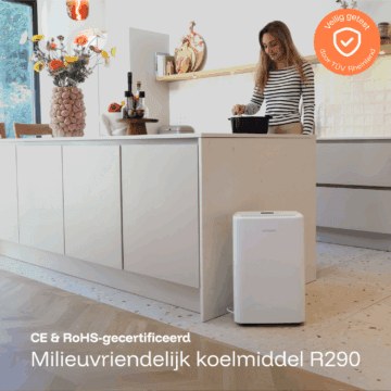 Helthome Smart Air 16L-20L-25L Luchtontvochtiger keurmerken