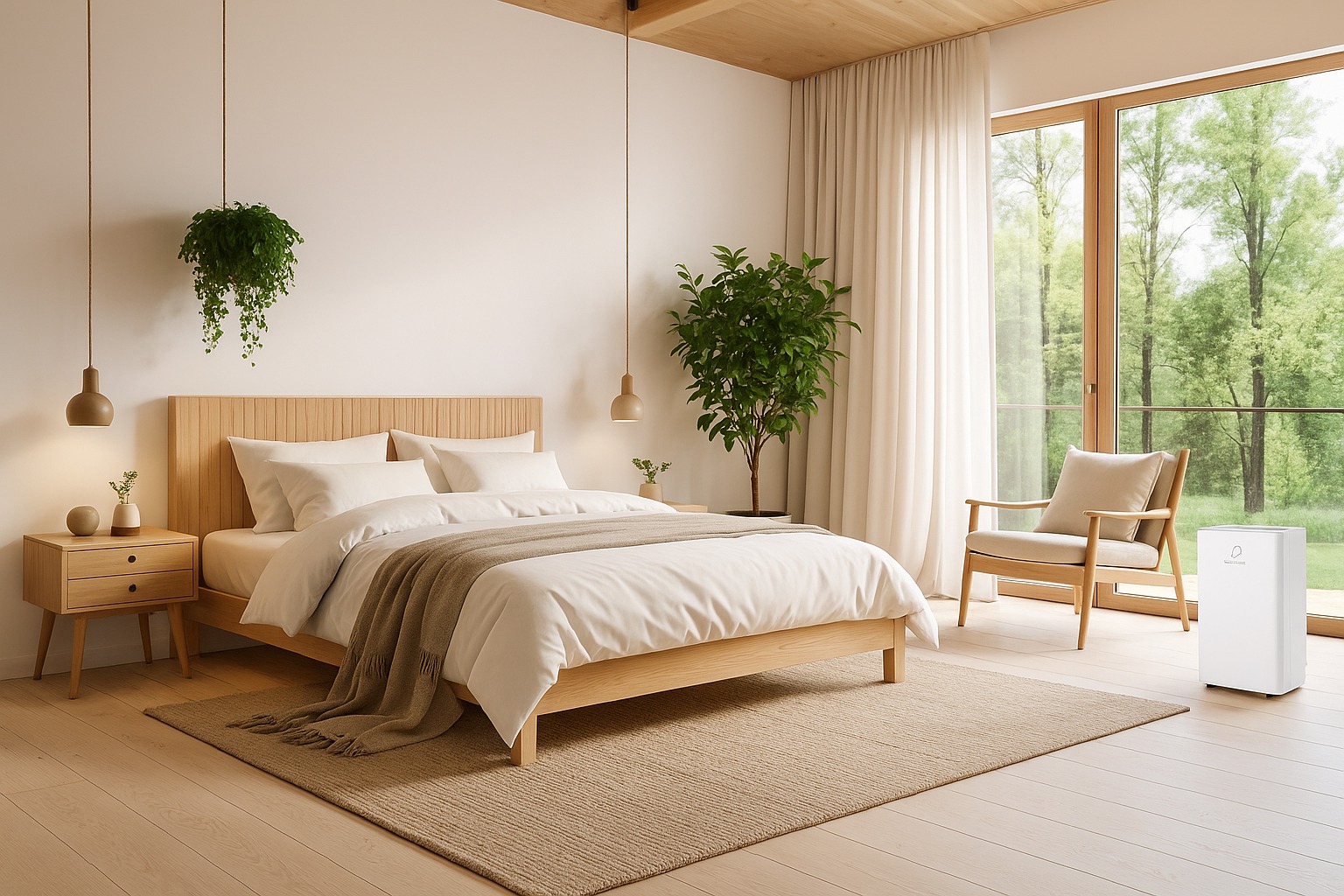 luchtontvochtiger in de slaapkamer