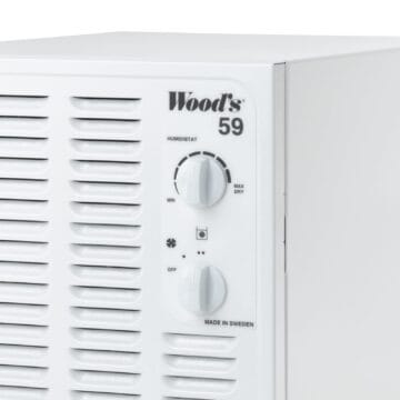 Wood's SW59 Luchtontvochtiger bedieningspaneel