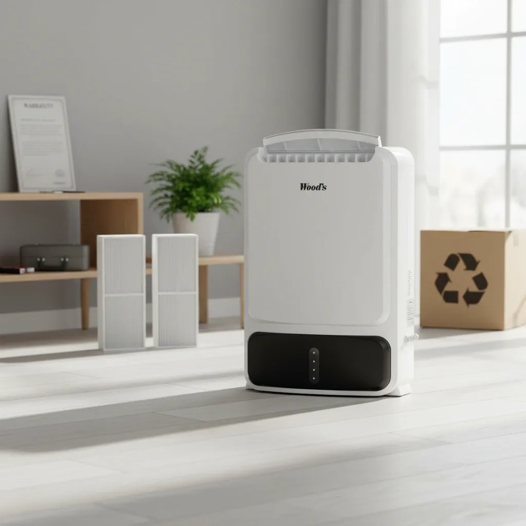 Service, garantie en recycling van een luchtontvochtiger